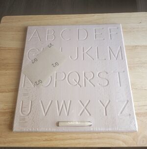 Wooden Montessori Alphabet Tracing Tablet